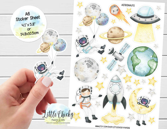 Sticker Sheet - Astronauts Sticker Sheet