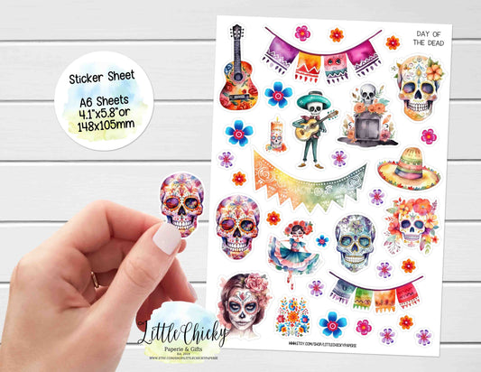 Sticker Sheet - Day of the Dead Sticker Sheet