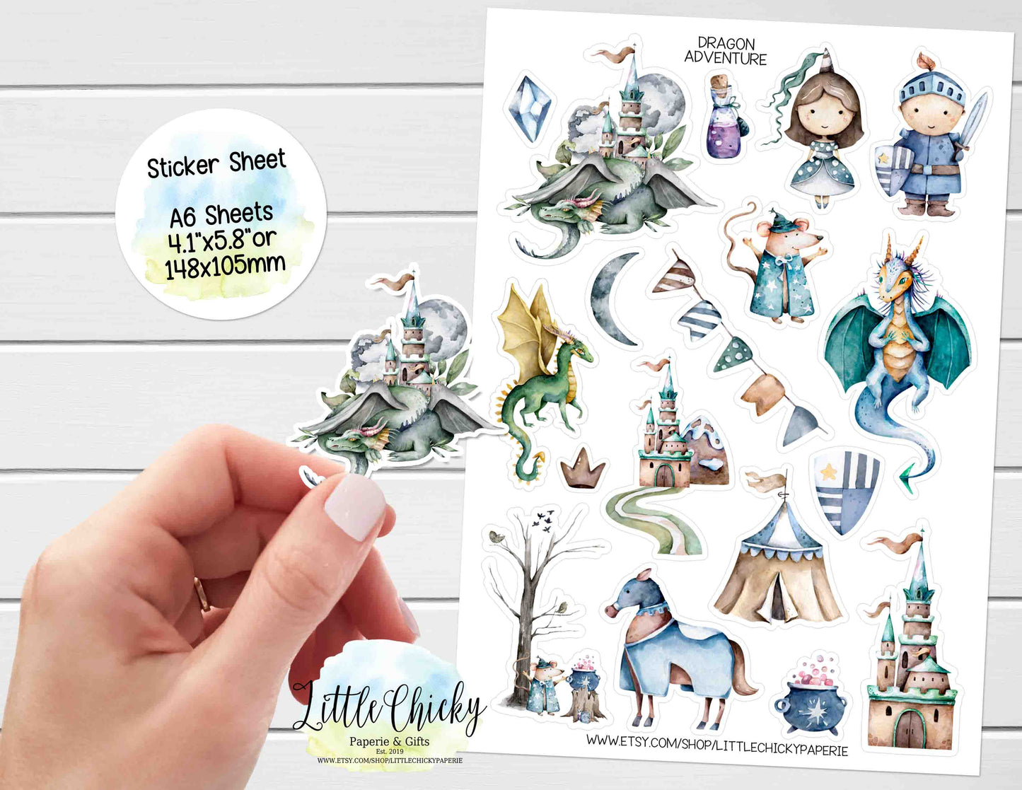 Sticker Sheet - Dragon Adventures Sticker Sheet