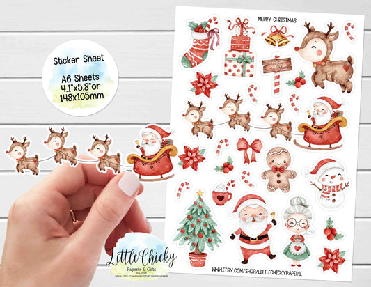 Sticker Sheet - Merry Christmas Sticker Sheet