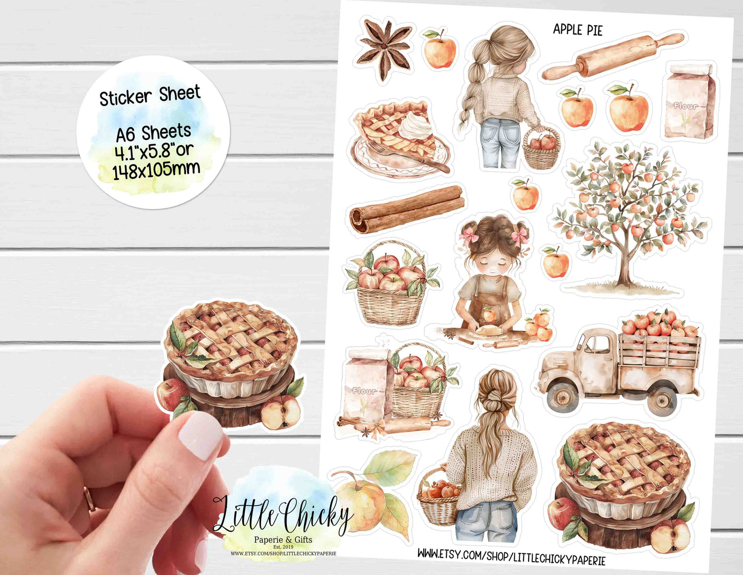 Sticker Sheet - Apple Pie sticker sheet