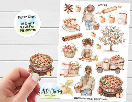 Sticker Sheet - Apple Pie sticker sheet