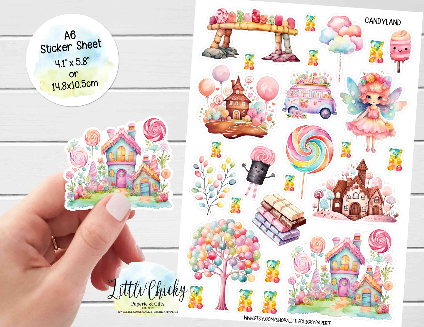 Sticker Sheet - Candyland Sticker Sheet