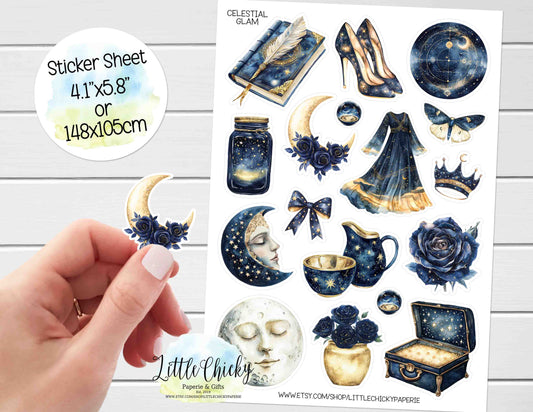 Sticker Sheet - Celestial Glam Sticker Sheet