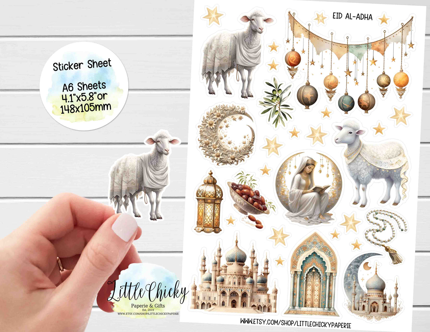 Sticker Sheet - Watercolor Eid Al Adha Sticker Sheet