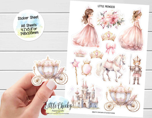 Sticker Sheet - Little Pink Princess Sticker sheet