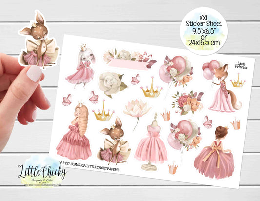 XXL Sticker Sheet -Little Pink Princess