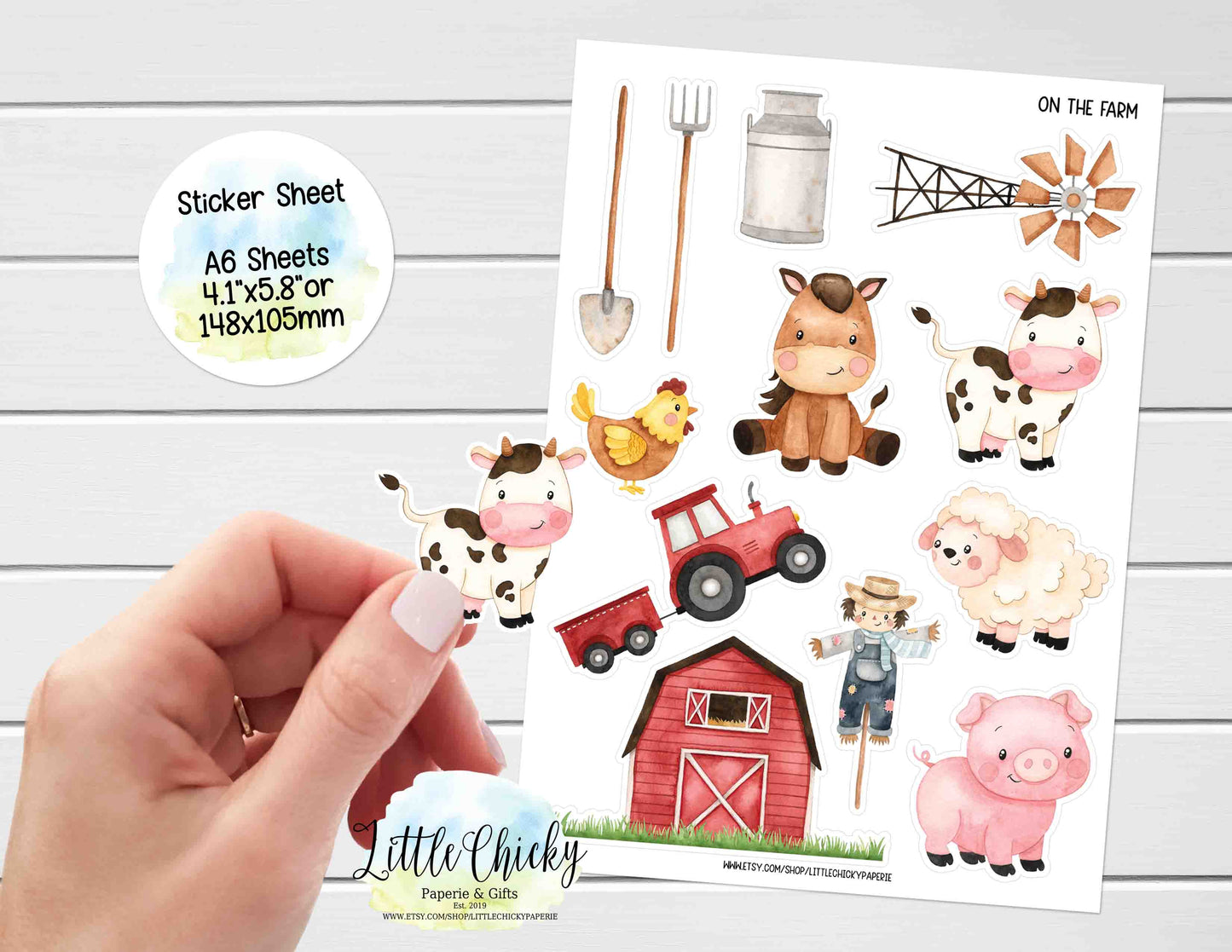 Sticker Sheet - On the Farm Sticker Sheet