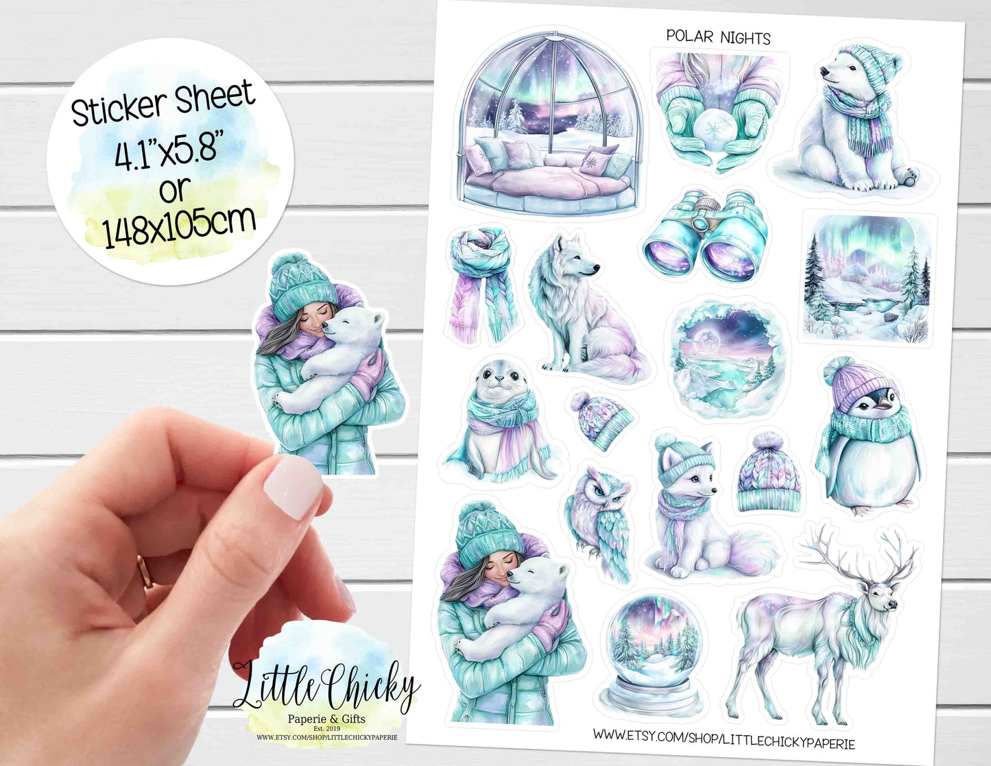 Sticker Sheet - Polar Nights Sticker Sheet