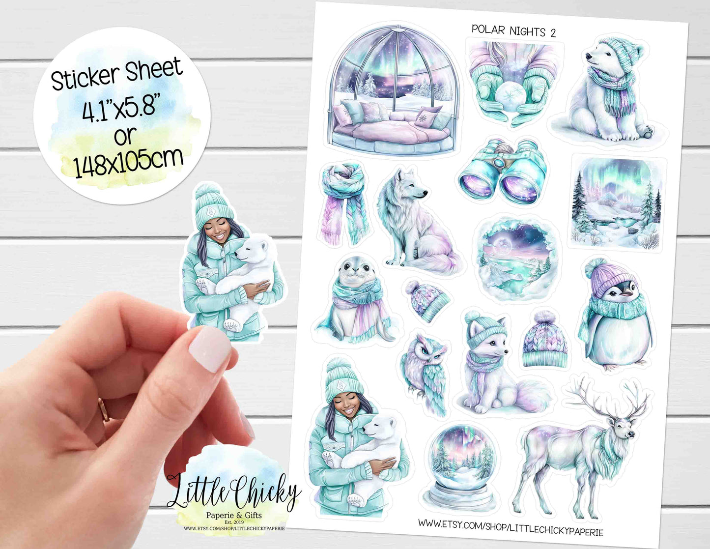 Sticker Sheet - Polar Nights 2 Sticker Sheet