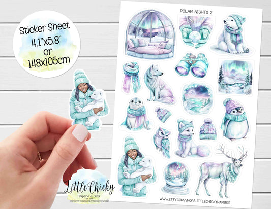 Sticker Sheet - Polar Nights 2 Sticker Sheet